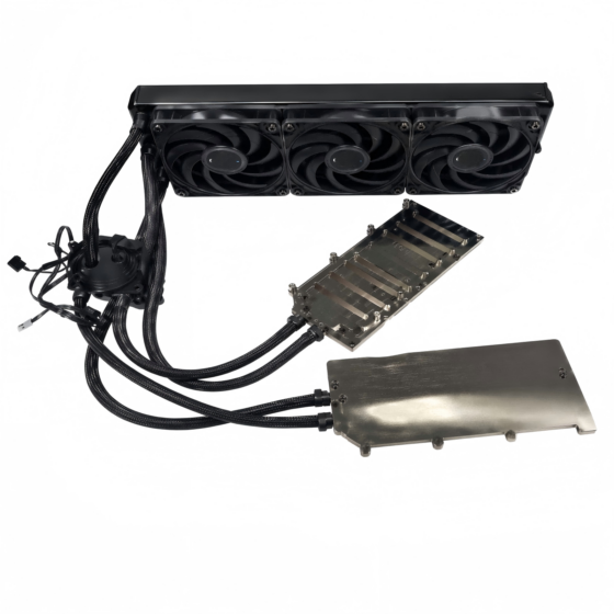 Dual A100 AIO copper GPU cooler Water cooling block kit for NVIDIA