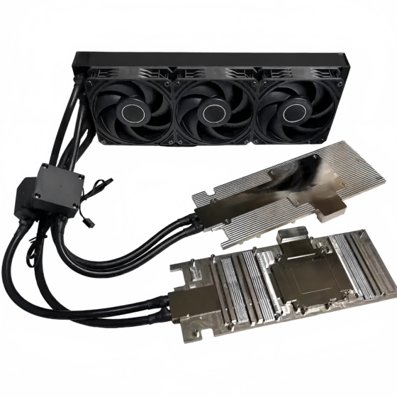 RTX4090 48G AIO Dual GPU cooler water block cooling kit for NVIDIA