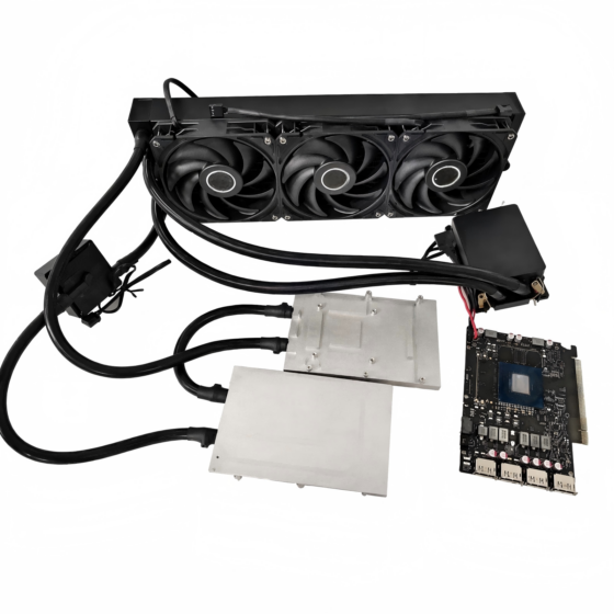 Dual 4000ADA AIO GPU CPU 4677 cooler Water cooling block kit for NVIDIA